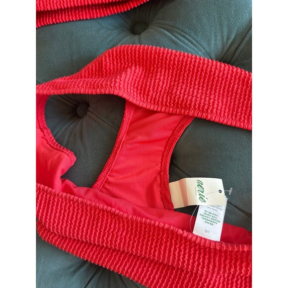 NWT Aerie 2 Piece Bikini Swimsuit Top Small Bottoms Large - Picture 5 of 5